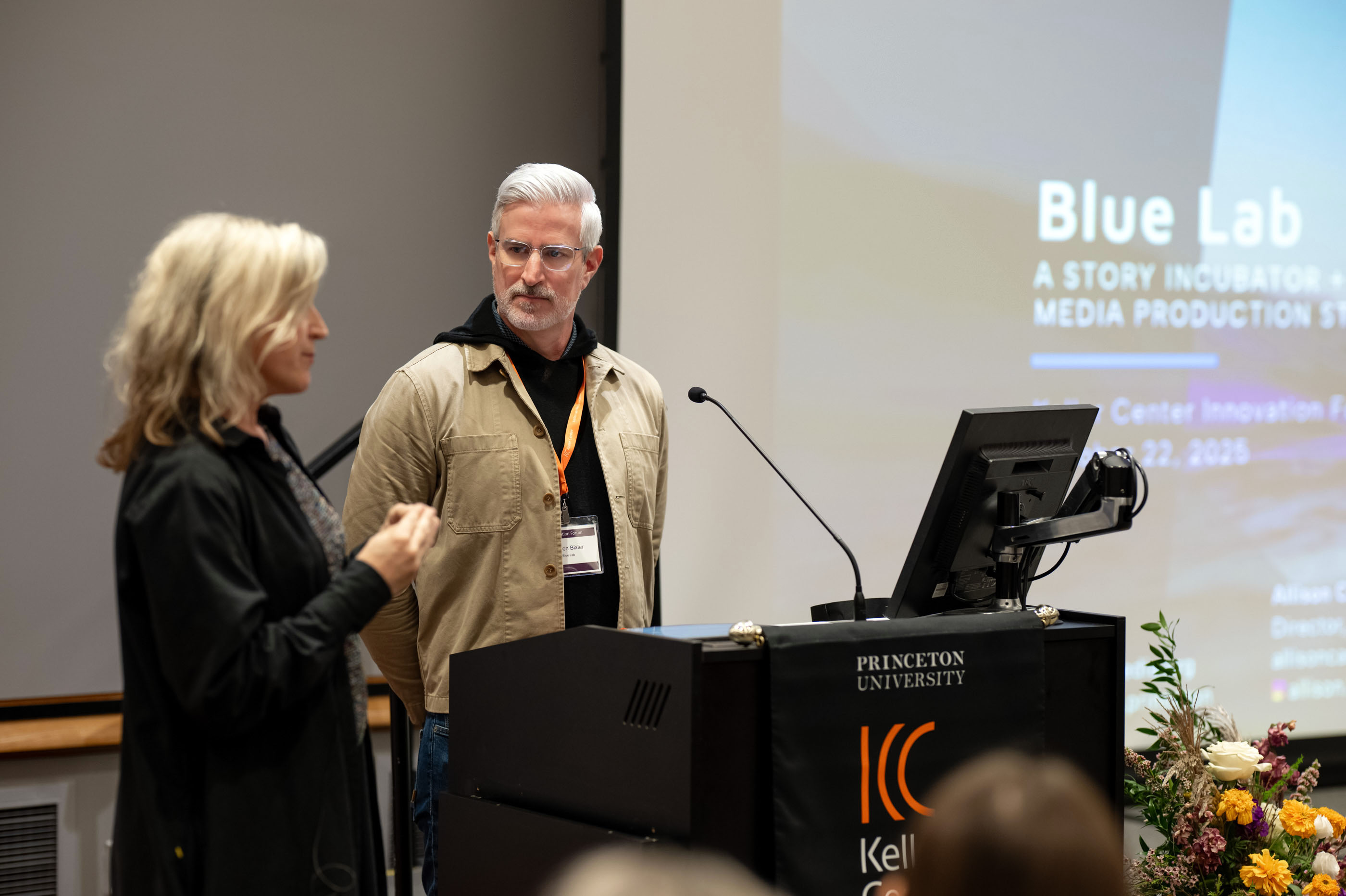 Allison Carruth and Barron Bixler at the 2025 Innovation Forum