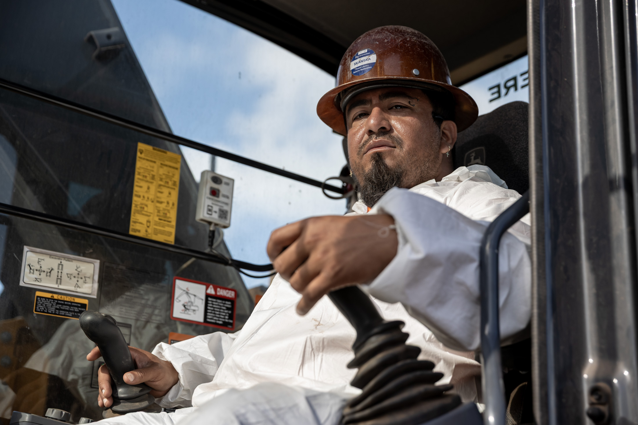 Portrait of Gustavo, a Palisades Fire cleanup worker
