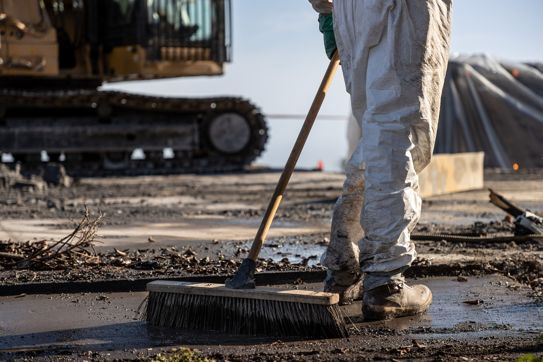 Portrait of Isidro, a Palisades Fire cleanup worker